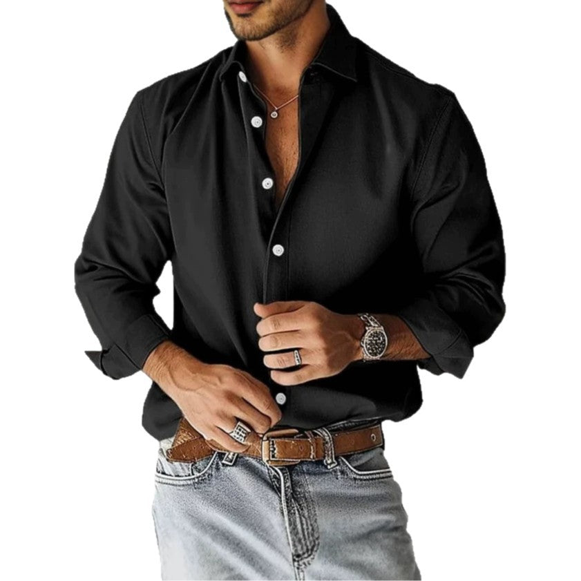 Herren Modisches Langarmhemd – Arvello