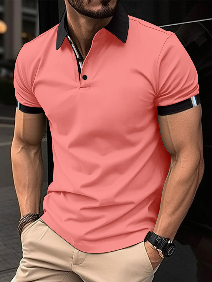 Herren Performance Polohemd mit Kontrastdetails Echoarchiv