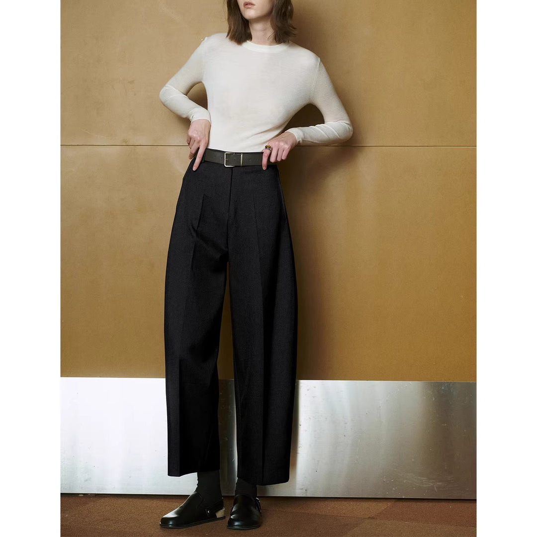 Damen Modische High-Waist Palazzo-Hose Echoarchiv