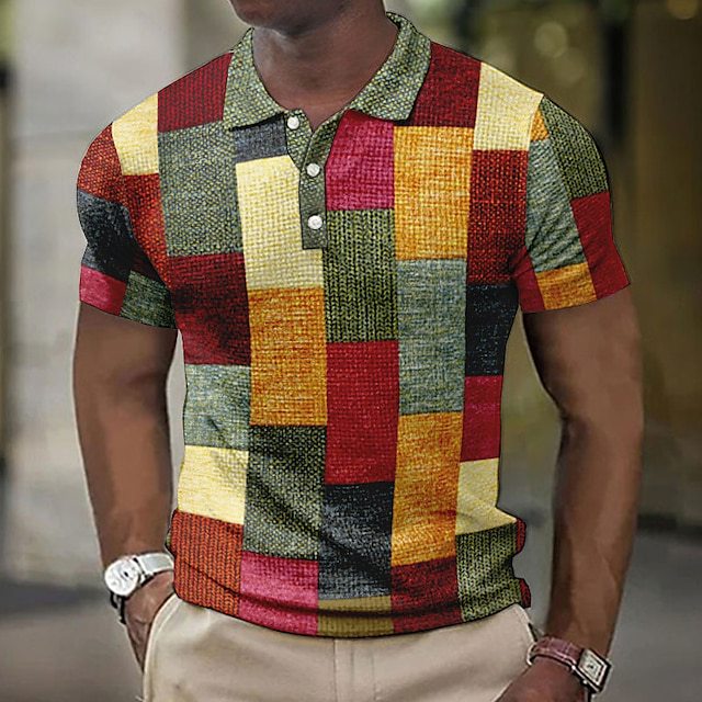 Herren Poloshirt mit modernem Grafikdesign Echoarchiv