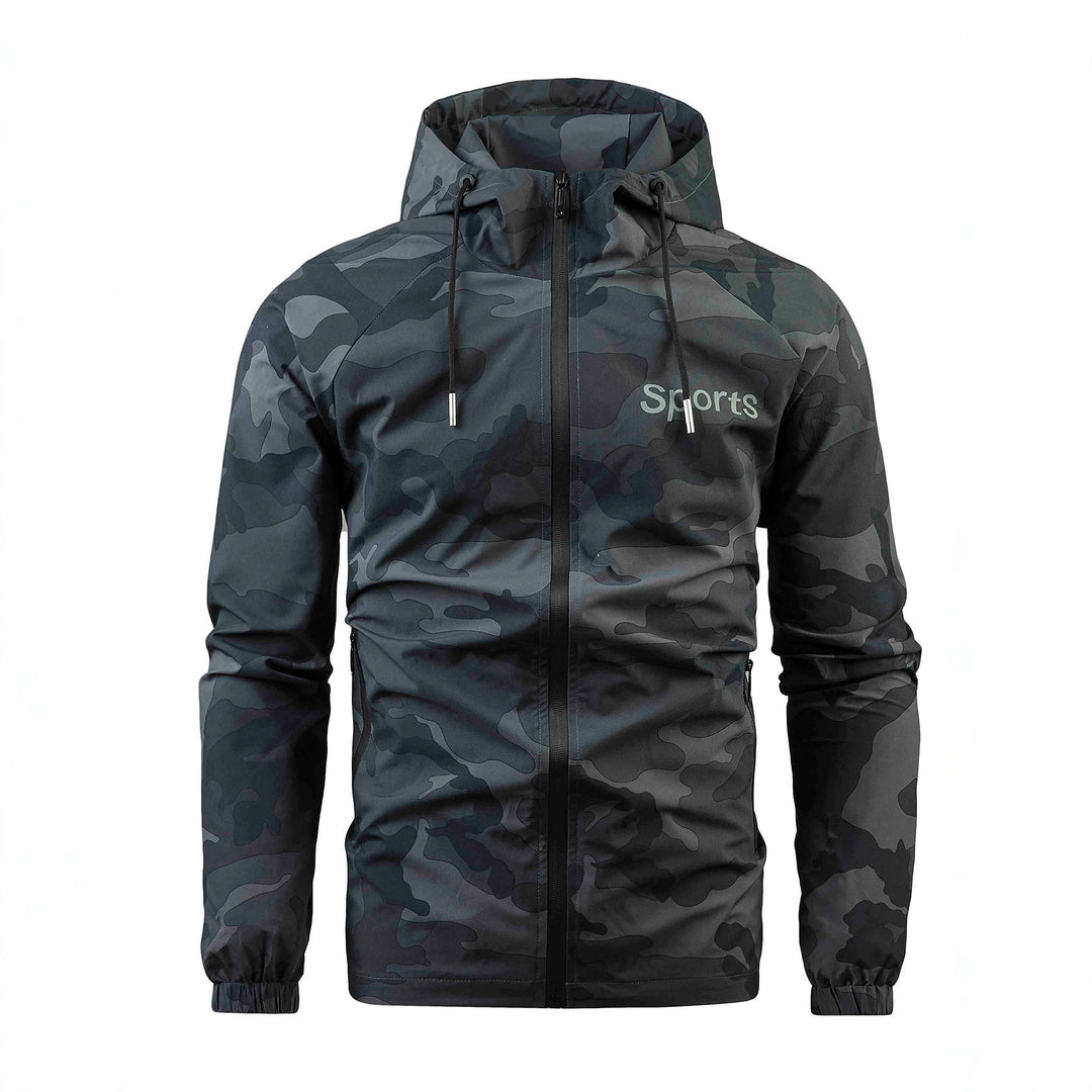 Herren Sportliche Camo-Funktionsjacke Echo Archiv