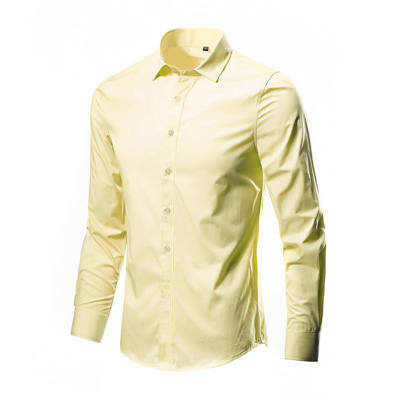 Herren nan Slim-Fit Businesshemd aus Stretch-Baumwollmix mit Kentkragen Echo Archiv