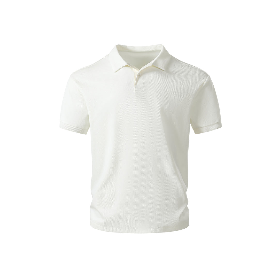 Herren Thermoregulierendes Piqué-Poloshirt mit feiner Struktur und Kurzarm Echo Archiv