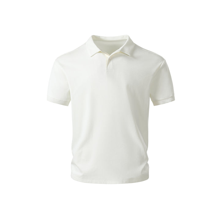 Herren Thermoregulierendes Piqué-Poloshirt mit feiner Struktur und Kurzarm Echo Archiv