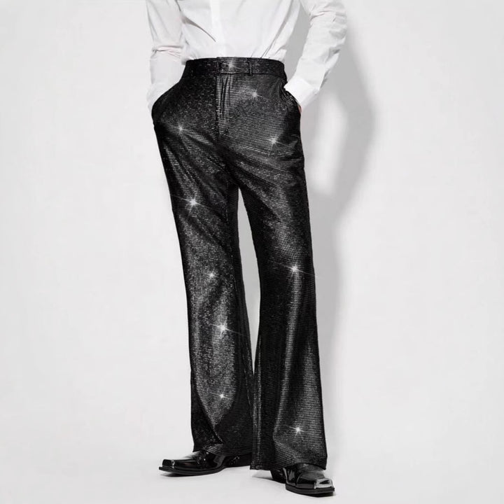 Herren Glitzernde Partypants im eleganten Schnitt Echoarchiv