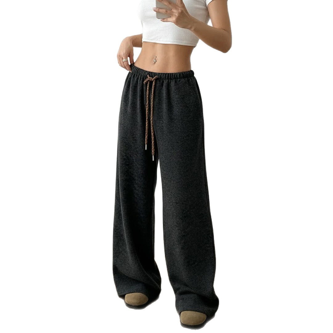 Damen nan weite Highwaist-Loungehose mit Kordelzug und fließendem Palazzoschnitt Echo Archiv