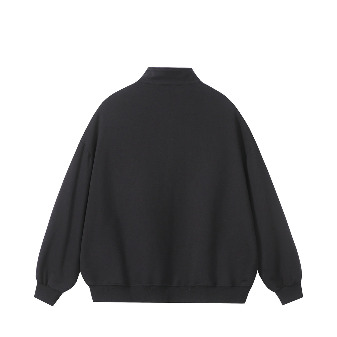 Unisex Oversize-Halbzip-Sweatshirt aus French-Terry mit Stehkragen Echoarchiv