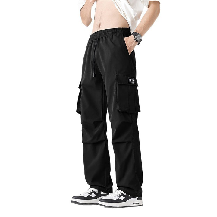 Herren Multifunktionale Cargo-Loungehose mit elastischem Tunnelzugbund, Mehrfachtaschen & verstellbarem Beinabschluss Echo Archiv