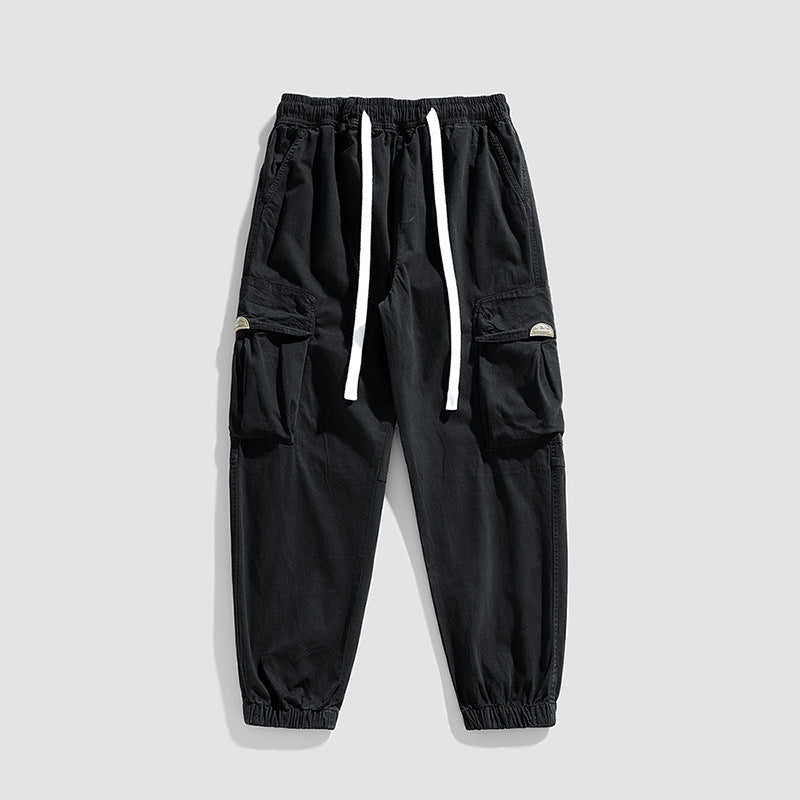 Herren Cargo-Jogger im Military-Style aus Baumwoll-Twill mit Tunnelzugbund und Mehrfachklappentaschen Echo Archiv