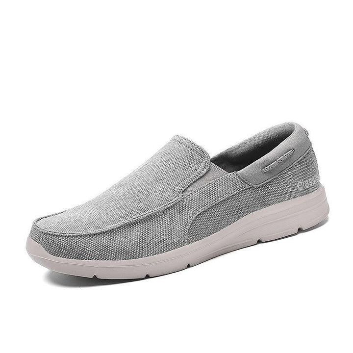 Herren nan legerer Canvas-Slipper mit elastischem Einsatz und stoßdämpfender Leichtsohle Echo Archiv