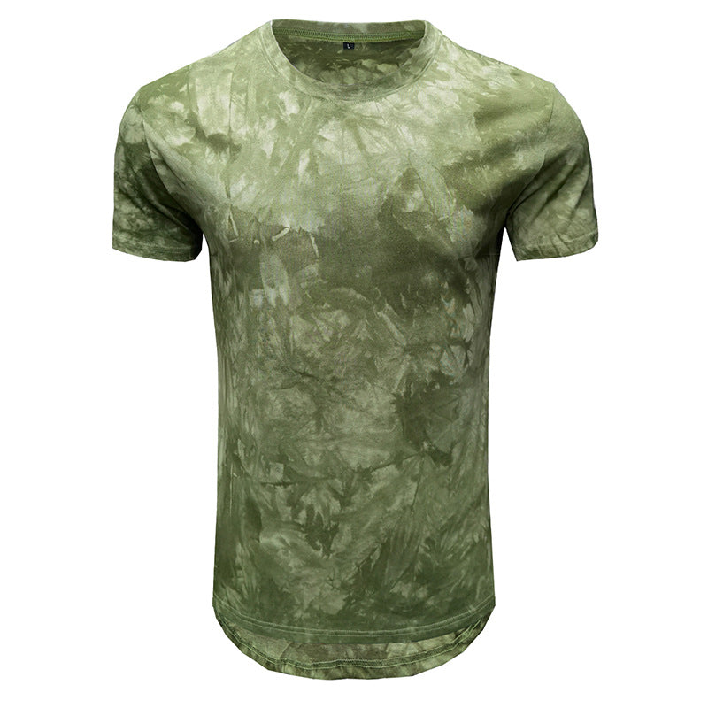 Herren T-Shirt mit einzigartigem Batikdesign und Rundhalsausschnitt Echoarchiv
