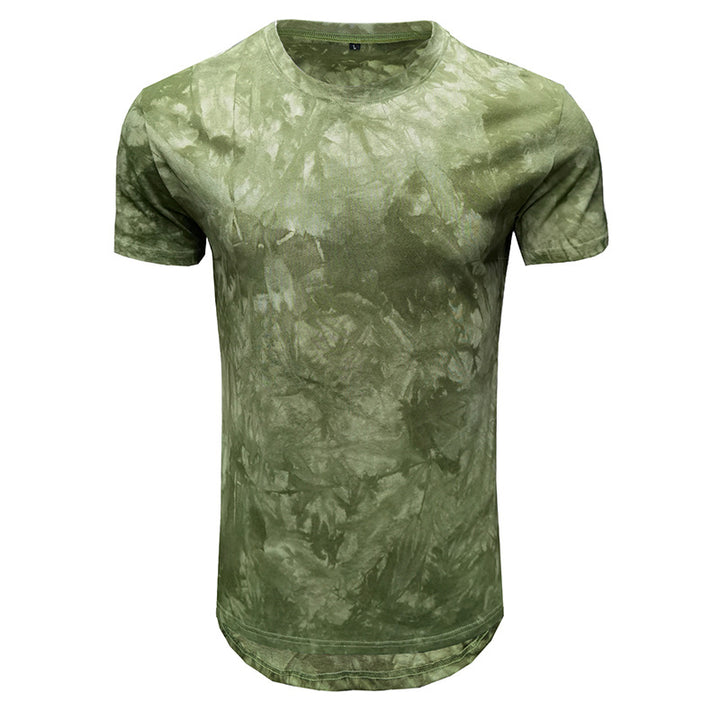 Herren T-Shirt mit einzigartigem Batikdesign und Rundhalsausschnitt Echoarchiv