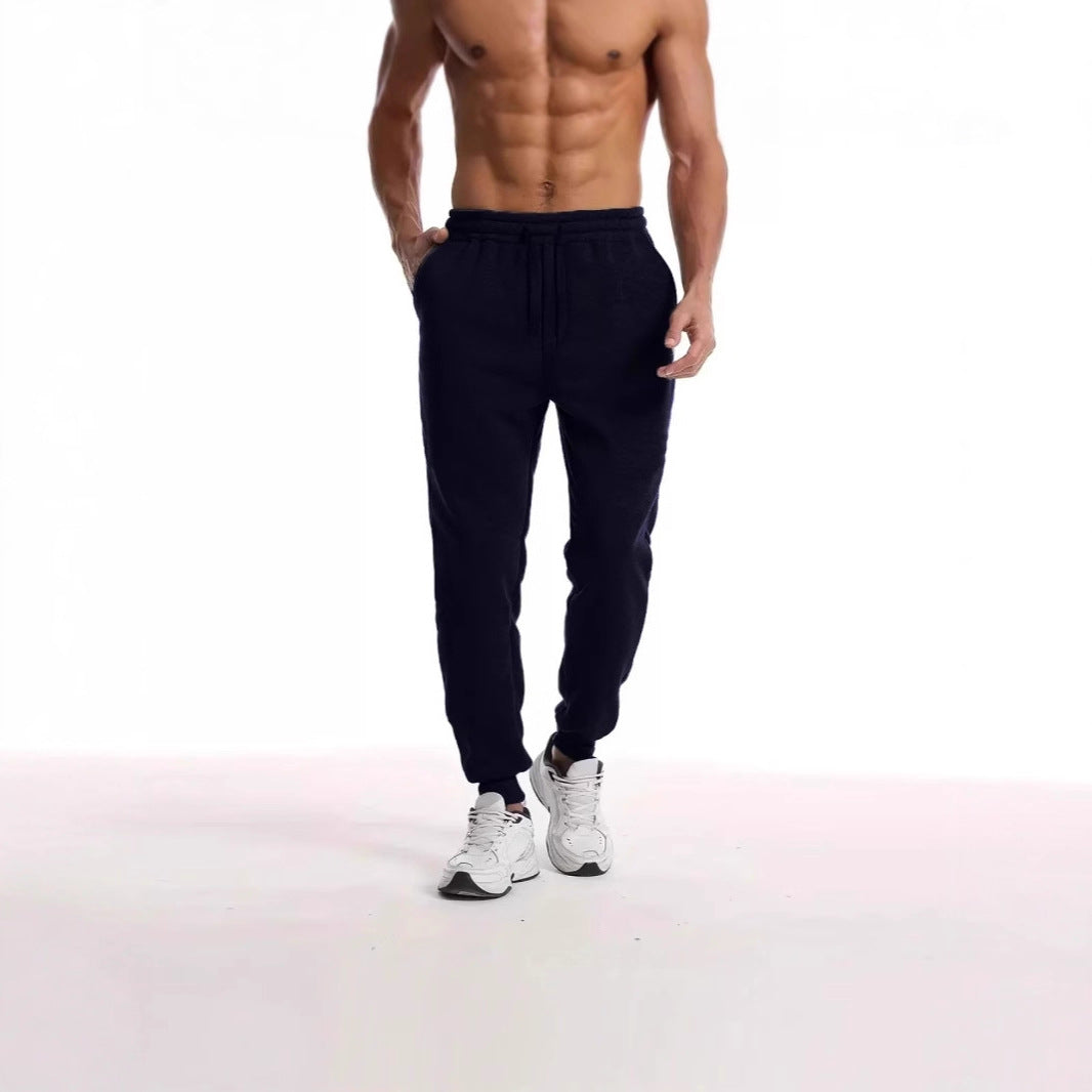 Unisex nan athleisure Jogginghose mit innen angerautem Fleece, elastischem Kordelbund und gerippten Knöchelabschlüssen Echo Archiv