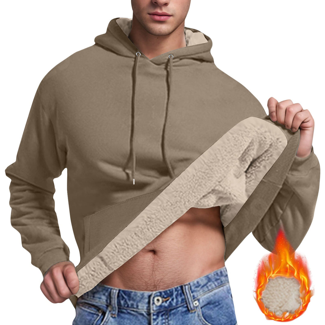 Herren Fleece-Kapuzenpullover mit innenliegendem Kuschelfutter Echoarchiv