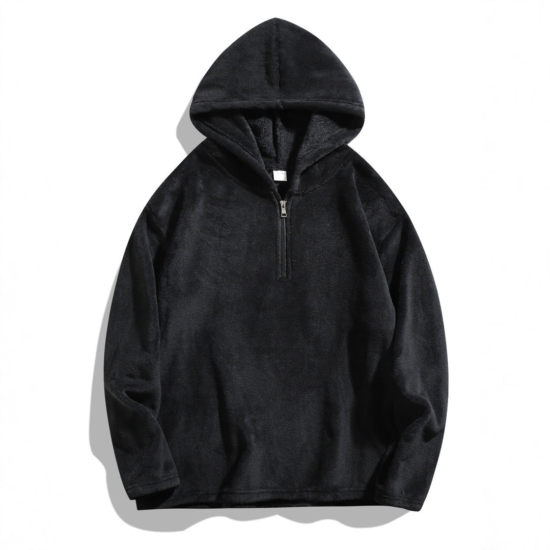 Herren kuscheliger Fleece-Hoodie mit praktischer Reißverschlussöffnung Echoarchiv