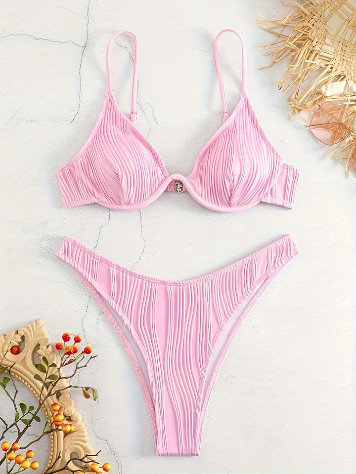 Damen Bikiniset mit elegantem Faltenmuster Echo Archiv