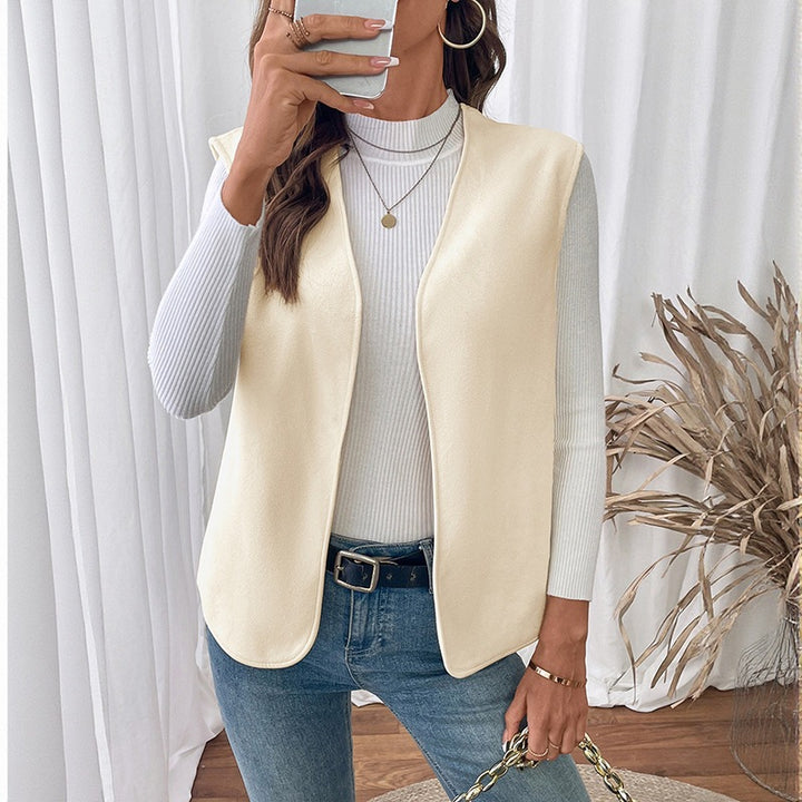 Damen Elegantes ärmelloses Blazer-Oberteil Echo Archiv