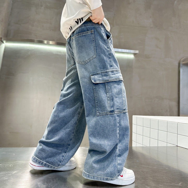 Herren Cargo-Jeans mit lässigem Schnitt und funktionalen Taschen Echo Archiv