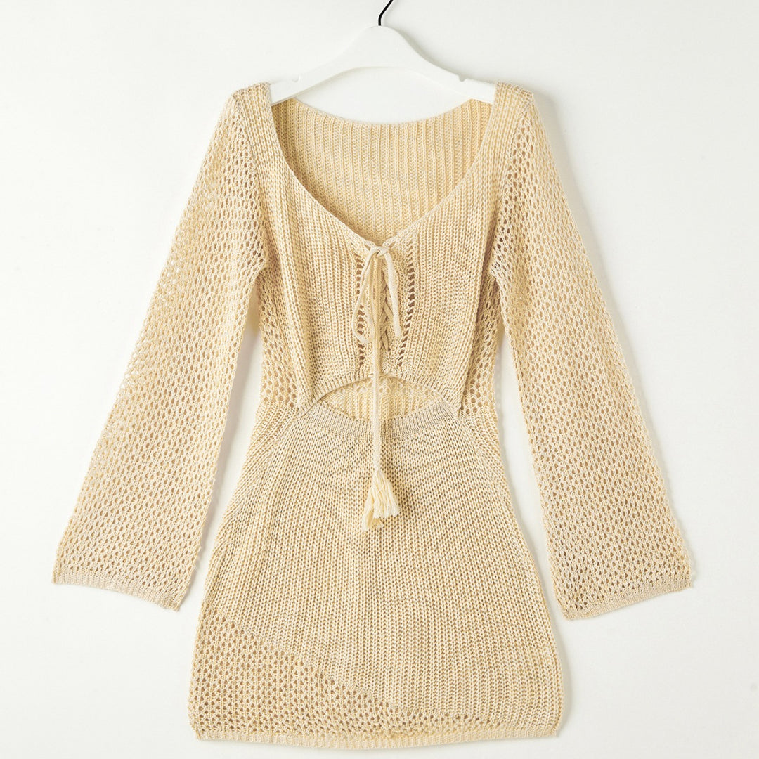 Damen Strickkleid mit Cut-Out und langen Ärmeln Echo Archiv