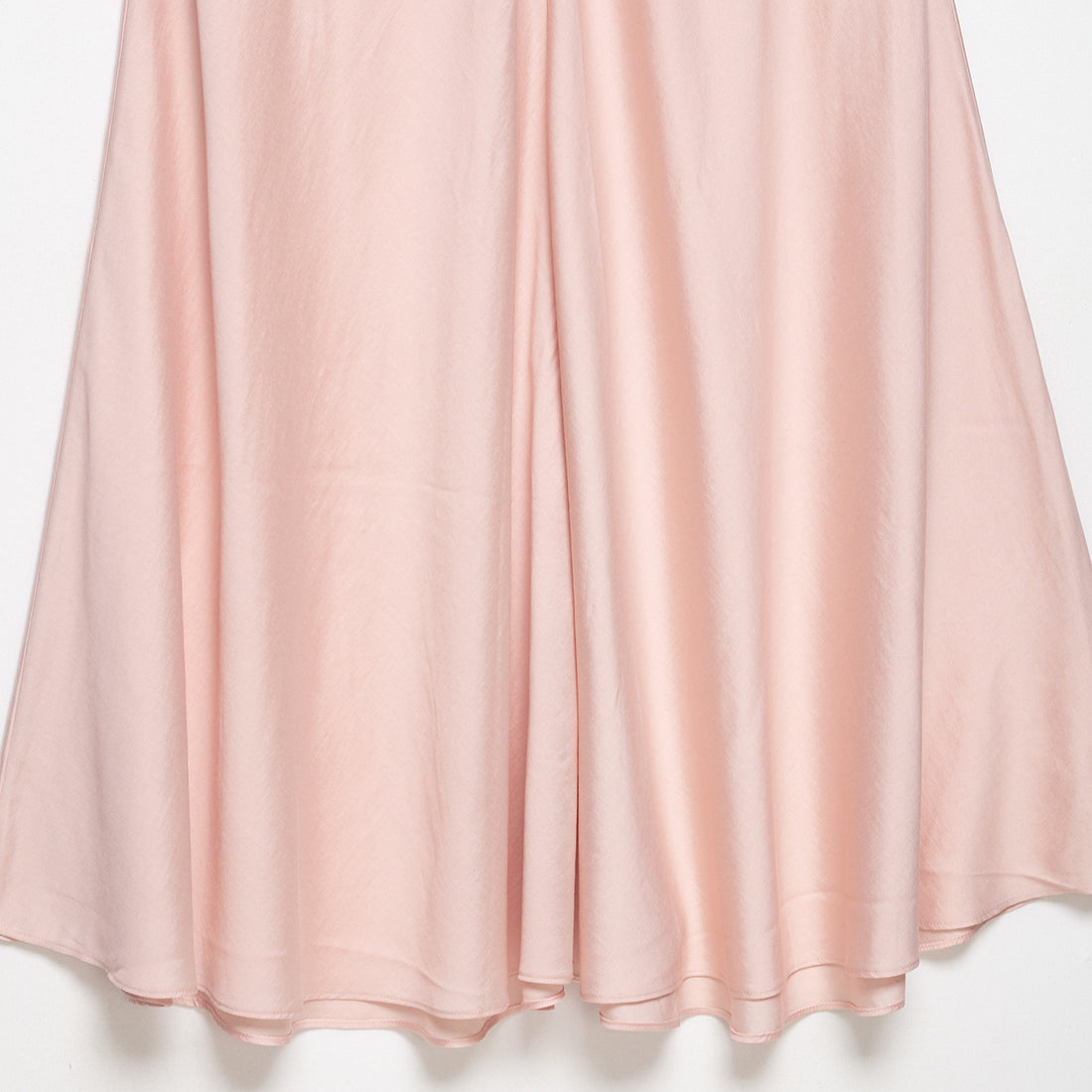 Damen Satin-Midirock mit hohem Komfortbund und ausgestellter A-Linien-Silhouette Echoarchiv