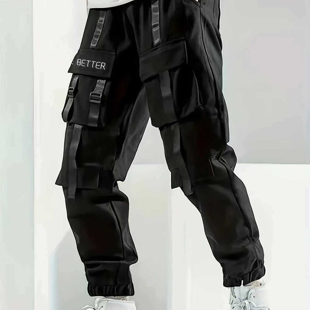 Herren Multifunktionale Cargo-Jogginghose mit Klapp‑ und Gurt-Details Echo Archiv