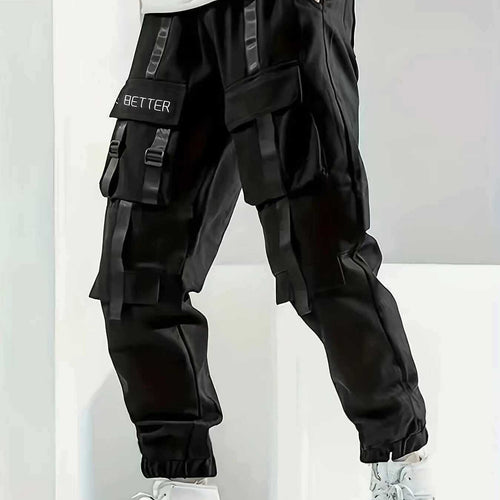 Herren Multifunktionale Cargo-Jogginghose mit Klapp‑ und Gurt-Details Echo Archiv