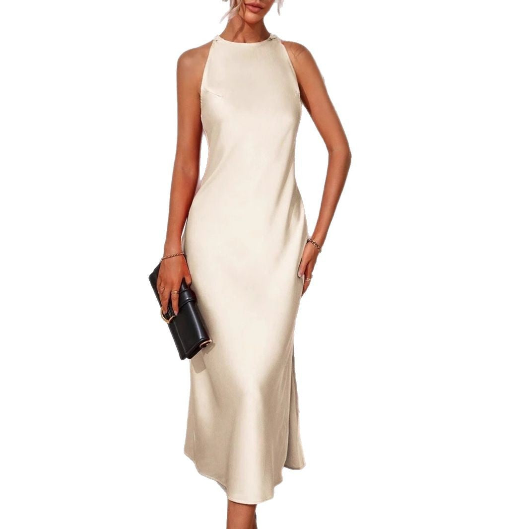 Damen Elegantes Maxikleid mit schmalem Träger und körpernahem Schnitt Echo Archiv