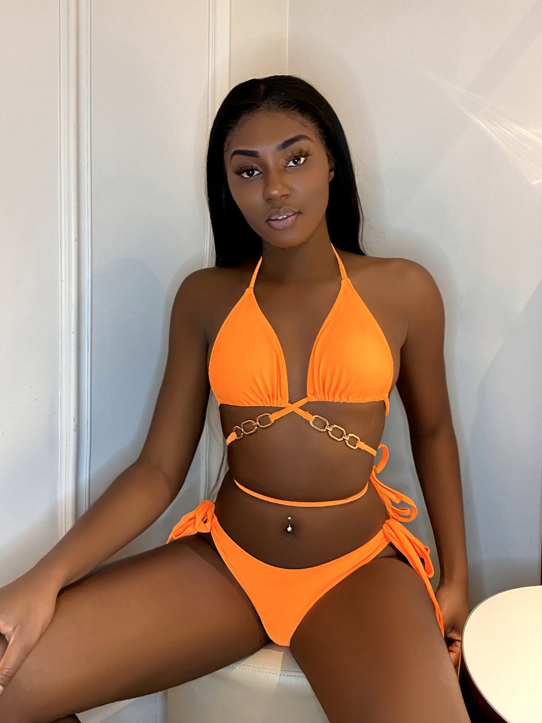 Damen Triangel-Bikini mit Kettenverzierung Echo Archiv