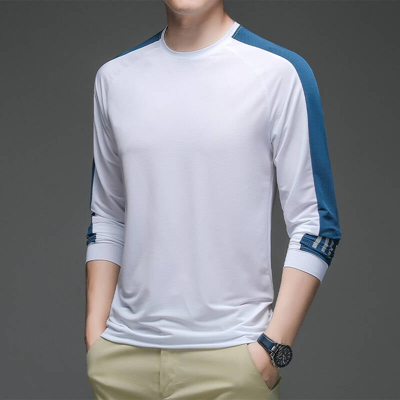 Herren Sportliches Langarm-Funktionsshirt mit feuchtigkeitsableitender Technologie Echoarchiv