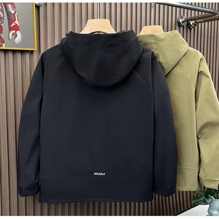 Herren Modische Kapuzenjacke mit vielseitigen Taschen Echoarchiv