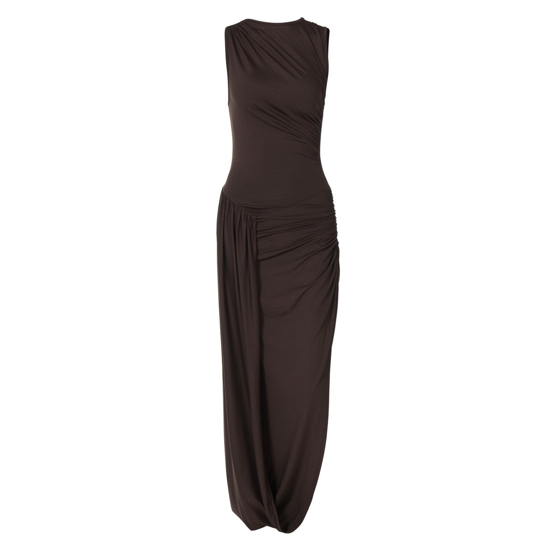 Damen Elegantes Maxikleid mit raffiniertem Wickeldesign Echo Archiv