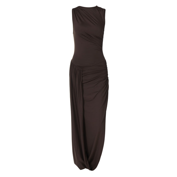 Damen Elegantes Maxikleid mit raffiniertem Wickeldesign Echo Archiv