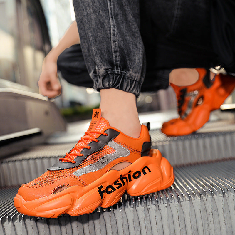 Unisex Voluminöse Chunky-Sneaker mit atmungsaktivem Mesh und profilierter Plateausohle Echoarchiv