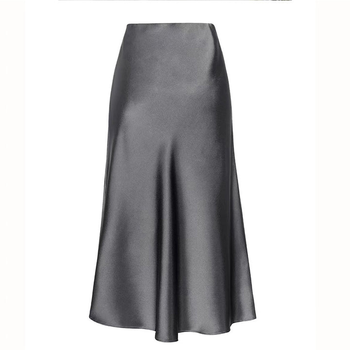 Damen Fließender Satin-Midirock mit elegantem Schnitt Echo Archiv