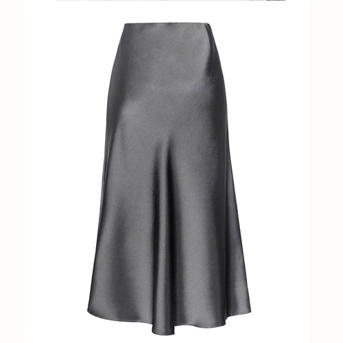 Damen Fließender Satin-Midirock mit elegantem Schnitt Echo Archiv