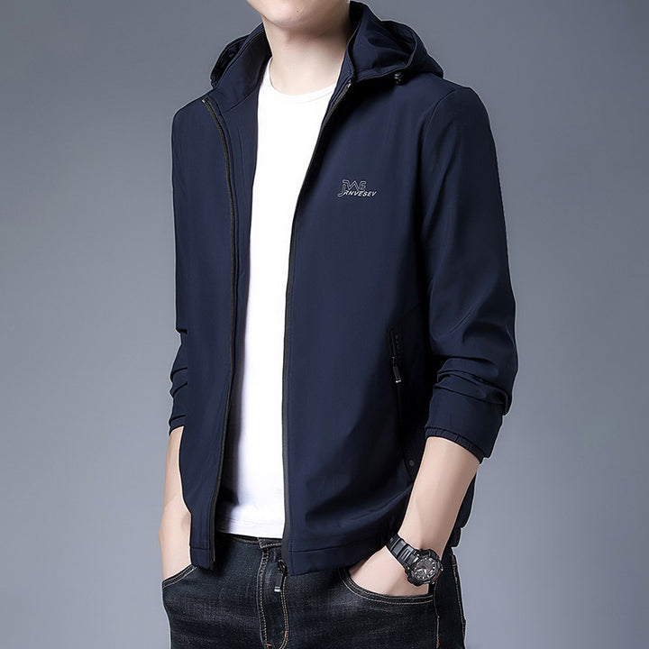 Herren leichte Funktionsjacke mit Kapuze und atmungsaktivem Material Echoarchiv