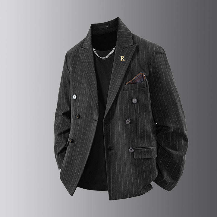 Herren eleganter kariertes Blazer Echoarchiv