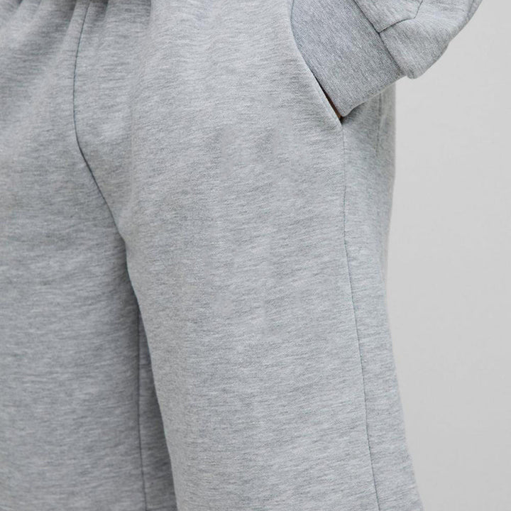 Herren Sweatshorts-Set mit Reißverschluss-Kapuzenjacke und elastischem Kordelbund Echoarchiv