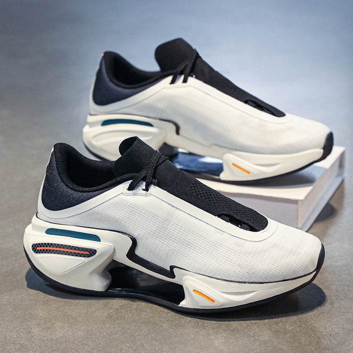Herren moderne Sneaker mit skulpturierter Plateau-Performancesohle, nahtlosem Strickschaft und integrierter Fersenstütze – Norré