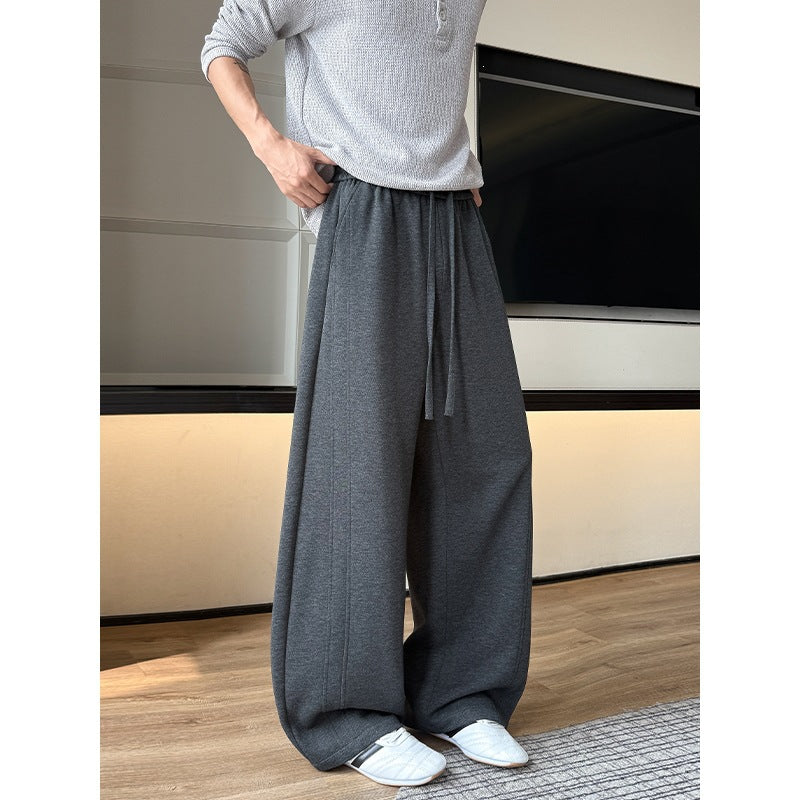 Herren Extraweite Relaxed-Loungehose aus atmungsaktivem Jersey mit Kordelzug Echo Archiv