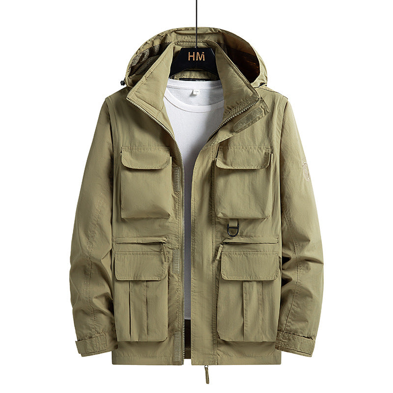 Herren Trendige Utility-Jacke Echo Archiv