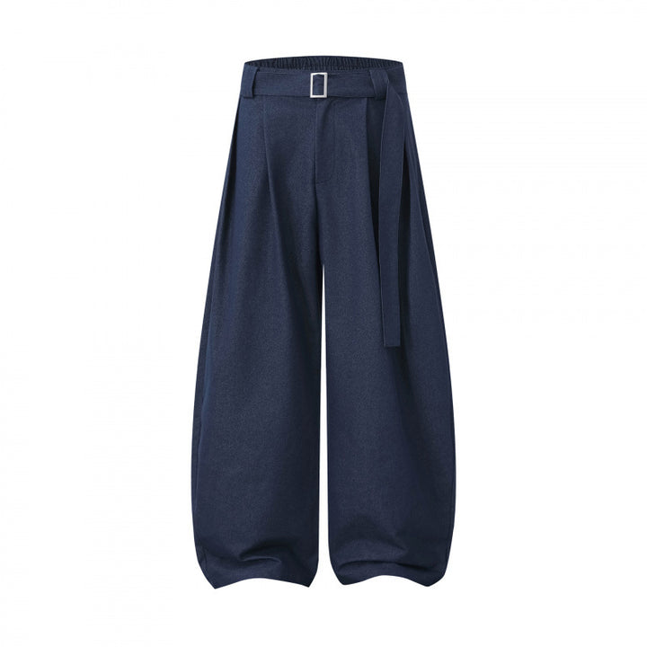 Damen Ballon-Hose mit weitem Bein, hohem Bund und Bindegürtel Echo Archiv