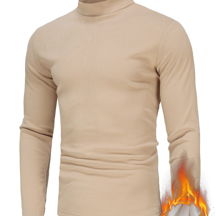 Herren Langärmliges Turtleneck Shirt mit atmungsaktivem Material Echoarchiv