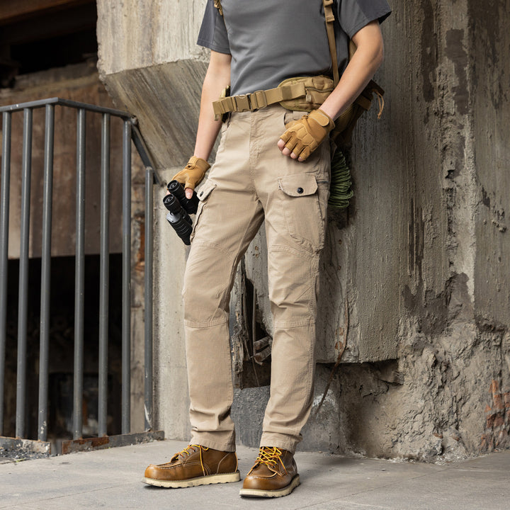 Herren Robuste Cargohose mit verstärkten Kniepartien und Mehrfach‑Taschen Echo Archiv