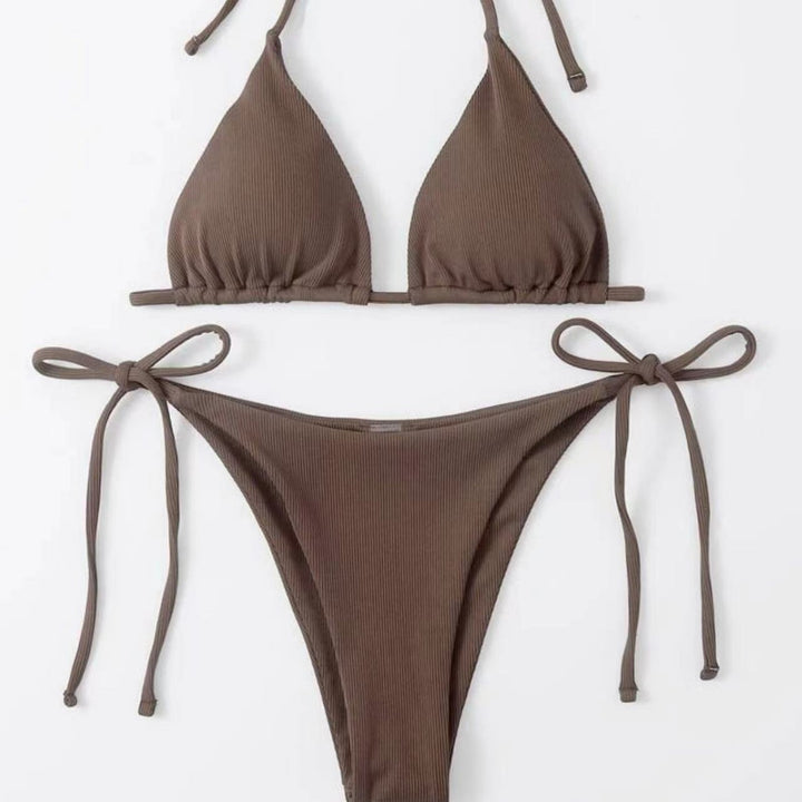 Damen Triangel-Bikini mit seitlichem Knoten und verstellbaren Trägern Echo Archiv