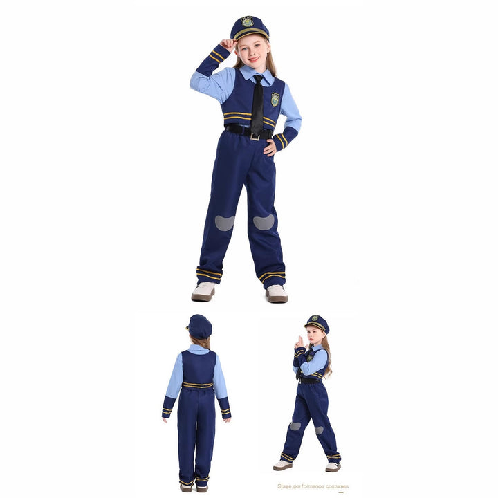 Mädchen Polizeikostüm mit Hasenohren und eleganten Details Echo Archiv