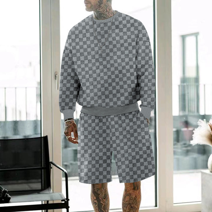 Herren Freizeit Sweater und Shorts Set Echoarchiv