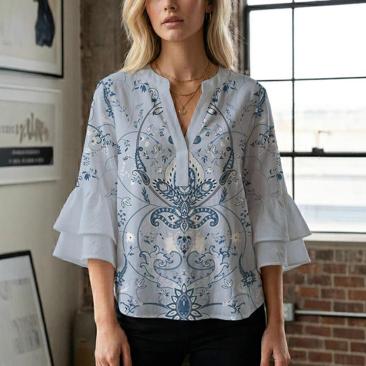 Damen Bluse mit wunderschönen floralem Design Echo Archiv