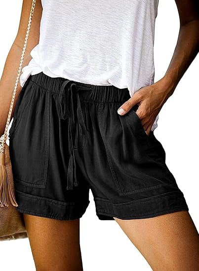 Damen Freizeithosen mit elastischem Bund und praktischen Taschen Echo Archiv