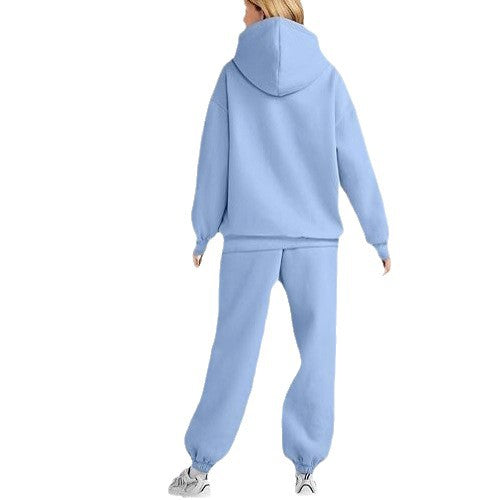 Damen gemütliches Oversize Hoodie und Jogginghose Set aus weicher Baumwollmischung – Auréline
